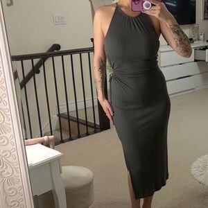 Dynamite | Grey/Green Maxi Dress | Size S